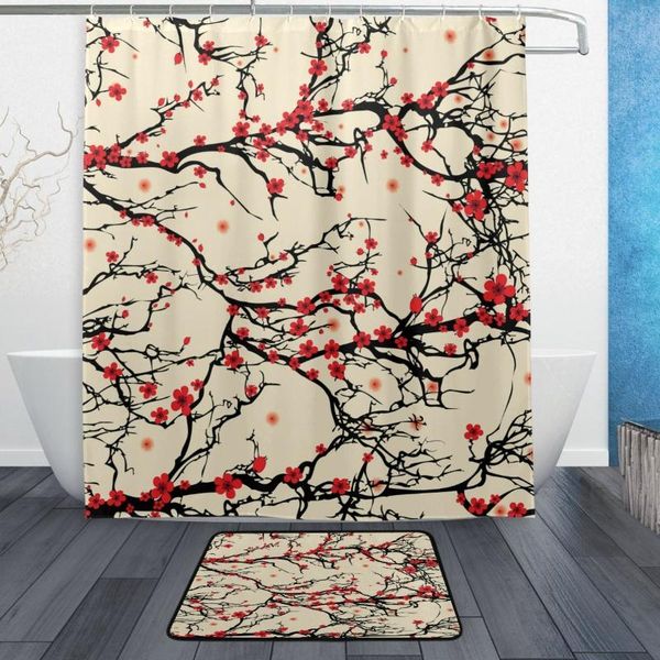shower curtains vintage asian style flower tree waterproof polyester fabric curtain with hooks doormat bath floor mat bathroom home decor
shower curtains vintage asian style flower tree waterproof polyester fabric curtain with hooks doormat bath floor mat bathroom home decor