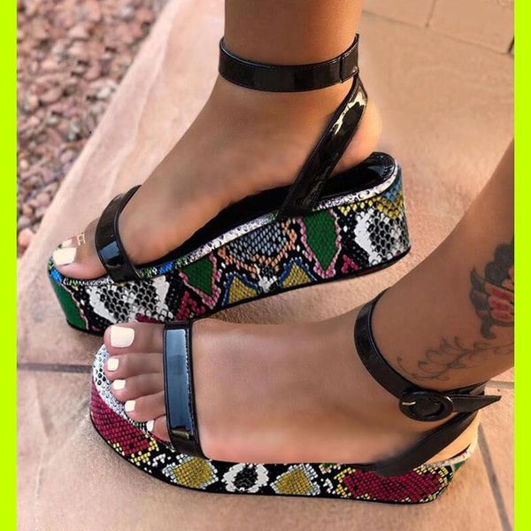 sandals fashion women gladiator ladies buckle snake print woman shoes casual flat platform female beach summer, Black
sandals fashion women gladiator ladies buckle snake print woman shoes casual flat platform female beach summer, Black