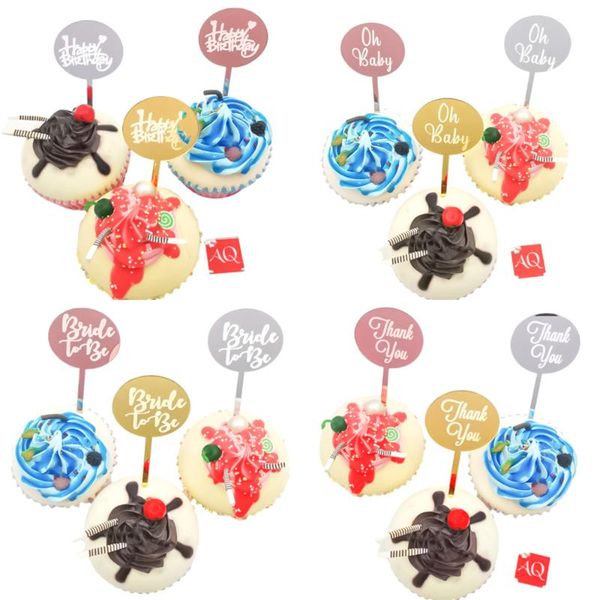 other festive & party supplies 12pcs acrylic cupcake er gold mirror birthday/thank you/oh baby cake for wedding and birthday decorations
other festive & party supplies 12pcs acrylic cupcake er gold mirror birthday/thank you/oh baby cake for wedding and birthday decorations