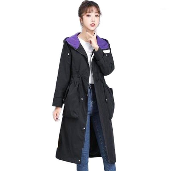 women's trench coats spring autumn vintage loose female hooded lacing patchwork trendy lady windbreaker pockets ol clothes, Tan;black
women's trench coats spring autumn vintage loose female hooded lacing patchwork trendy lady windbreaker pockets ol clothes, Tan;black