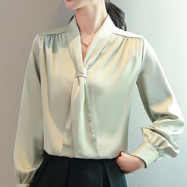 fashion woman blouses 2021 bow v-neck office blouse ladies chiffon women shirt long sleeve blusas c561 women's & shirts, White
fashion woman blouses 2021 bow v-neck office blouse ladies chiffon women shirt long sleeve blusas c561 women's & shirts, White