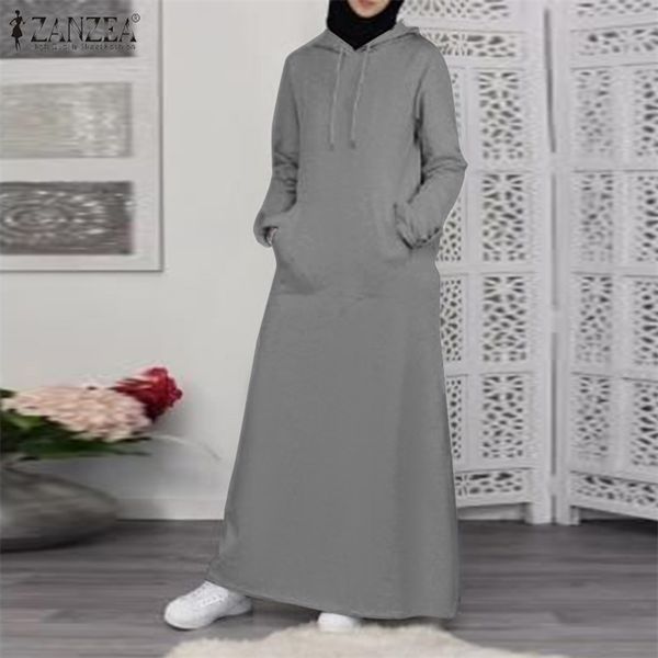 2021 autumn sweatshirt zanzea vintage hoodies maxi dress women long sleeve hooded kaftan muslim vestido robe femme, Black;gray
2021 autumn sweatshirt zanzea vintage hoodies maxi dress women long sleeve hooded kaftan muslim vestido robe femme, Black;gray