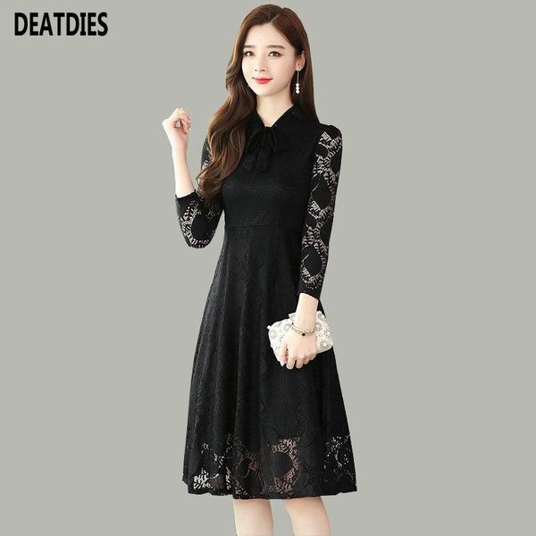 casual dresses womens dress 2021 arrival fashion autumn winter bow neck long sleeve solid black lace big size women elegant, Black;gray
casual dresses womens dress 2021 arrival fashion autumn winter bow neck long sleeve solid black lace big size women elegant, Black;gray