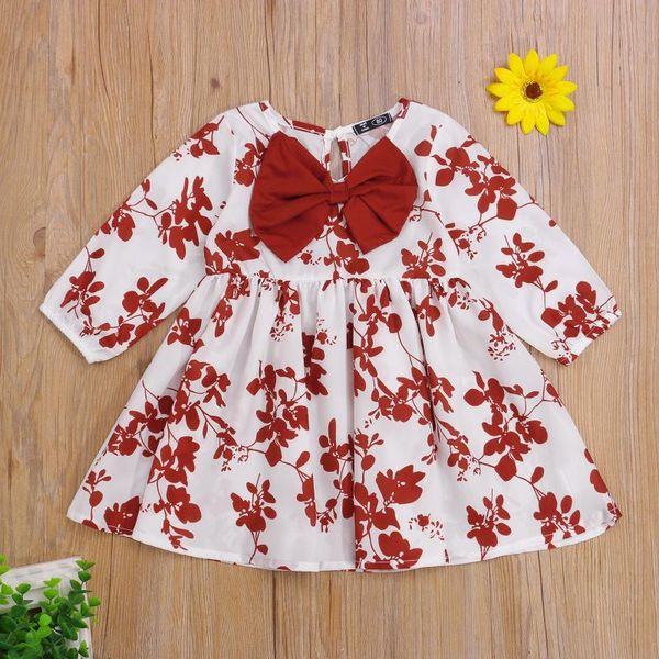 girl's dresses spring autumn girls kids princess dress floral leaves print o-neck long sleeve with bowknot, Red;yellow
girl's dresses spring autumn girls kids princess dress floral leaves print o-neck long sleeve with bowknot, Red;yellow