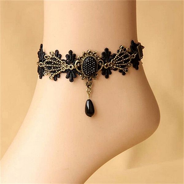 jewelry women vintage black floral lace anklet chain ankle sandal bracelet foot barefoot, Red;blue
jewelry women vintage black floral lace anklet chain ankle sandal bracelet foot barefoot, Red;blue