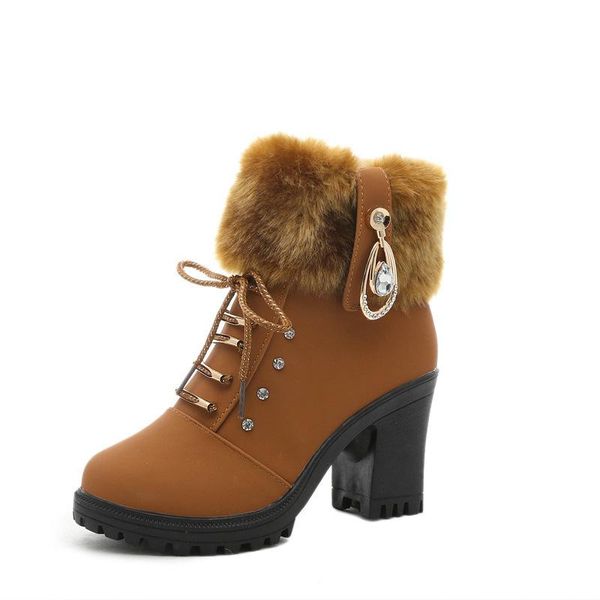 boots winter women shoes woman snow ankle fashion comfortable warm high heel thick size 35-41, Black
boots winter women shoes woman snow ankle fashion comfortable warm high heel thick size 35-41, Black