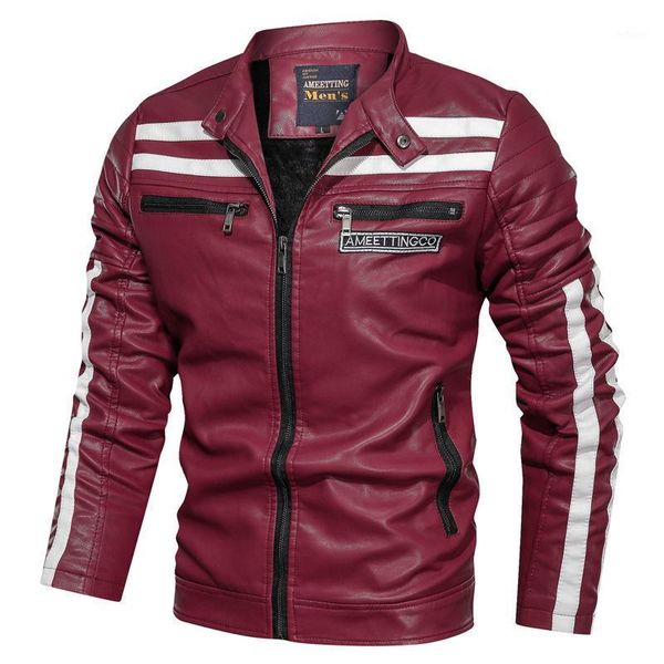 men's jackets men pu leather jacket velvet stand collar stitching motorcycle outerwear pocket wool liner zipper warm coat windproof, Black;brown
men's jackets men pu leather jacket velvet stand collar stitching motorcycle outerwear pocket wool liner zipper warm coat windproof, Black;brown