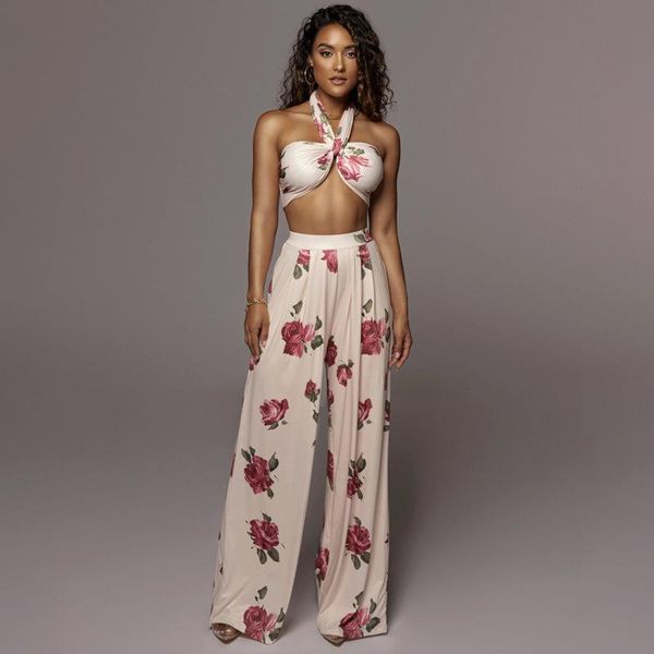 women's two piece pants flower floral print set bandage strapless tube crop loose comfort pant elegant party streetwear 2021 summer out, White
women's two piece pants flower floral print set bandage strapless tube crop loose comfort pant elegant party streetwear 2021 summer out, White