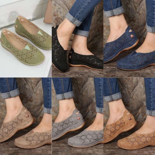 Casual shoes Single shoe women's 2021 summer new hollow pattern slope heel solid large shoes YUBI SCC9, Green
Casual shoes Single shoe women's 2021 summer new hollow pattern slope heel solid large shoes YUBI SCC9, Green