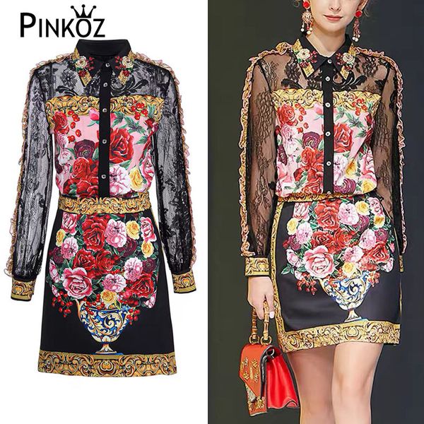 runway designer vintage long sleeve patchwork lace ruffles blouse women flower printed skirt retro chic 2 pieces set 210421, White
runway designer vintage long sleeve patchwork lace ruffles blouse women flower printed skirt retro chic 2 pieces set 210421, White