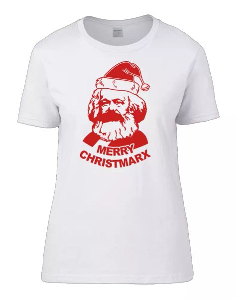 merry christmarx- communist christmas- women's t-shirt, White;black
merry christmarx- communist christmas- women's t-shirt, White;black
