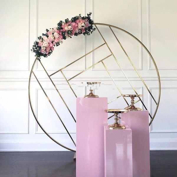 party decoration round black metal backdrop wedding stage screen display stand with or no 3pcs plinth for weddin yudao727
party decoration round black metal backdrop wedding stage screen display stand with or no 3pcs plinth for weddin yudao727