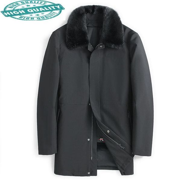 men's leather & faux jacket winter warm liner jacker male real mink collar fur parkas casual streetwear casaco masculino, Black
men's leather & faux jacket winter warm liner jacker male real mink collar fur parkas casual streetwear casaco masculino, Black