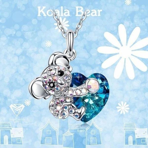 elegant and exquisite female fashion luxury koala jewelry, natural crystal pendant necklace for ladies party jewelry whole sale necklaces, Silver
elegant and exquisite female fashion luxury koala jewelry, natural crystal pendant necklace for ladies party jewelry whole sale necklaces, Silver