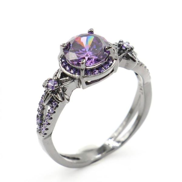 wedding rings drop rulalei brand vintage jewelry 10kt black gold fill round cut purple 5a cubic zirconia band ring gift, Slivery;golden
wedding rings drop rulalei brand vintage jewelry 10kt black gold fill round cut purple 5a cubic zirconia band ring gift, Slivery;golden