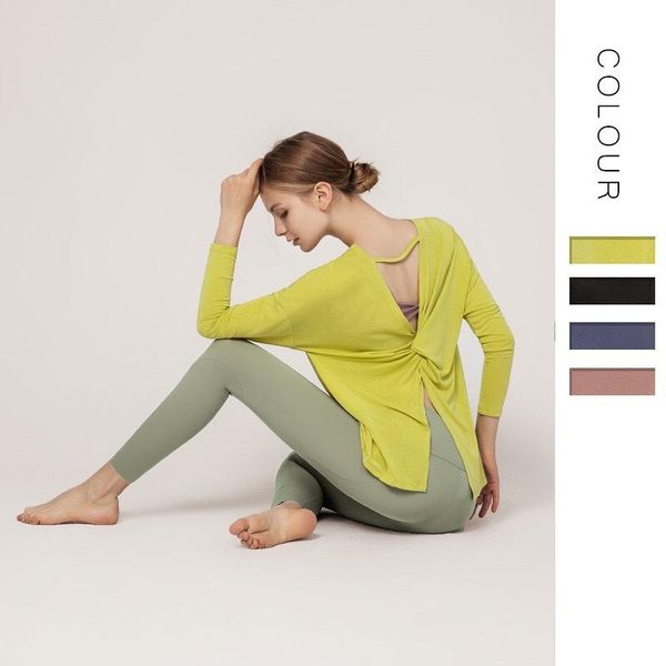 yoga outfit gym women long sleeve open back shirts quick dry sports activewear exercise t-shirts fitness wear
yoga outfit gym women long sleeve open back shirts quick dry sports activewear exercise t-shirts fitness wear