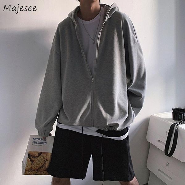 men's hoodies & sweatshirts plus size s-5xl solid men with hat zipper vintage all-match loose students spring outwear korean style stre, Black
men's hoodies & sweatshirts plus size s-5xl solid men with hat zipper vintage all-match loose students spring outwear korean style stre, Black