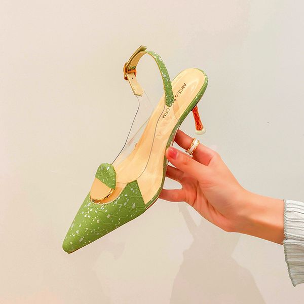 luxury dress shoes baotou sandal's fashion wear out second half of the summer 2021 with versatile pointed transparent high and thin hee, Black
luxury dress shoes baotou sandal's fashion wear out second half of the summer 2021 with versatile pointed transparent high and thin hee, Black