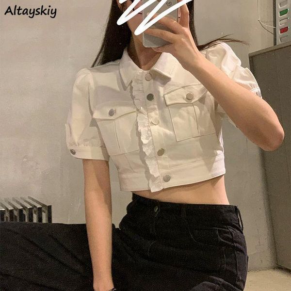 basic jackets women white college cropped clothes outwear trendy denim thin summer short sleeve all-match ulzzang lace patchwork women', Black;brown
basic jackets women white college cropped clothes outwear trendy denim thin summer short sleeve all-match ulzzang lace patchwork women', Black;brown