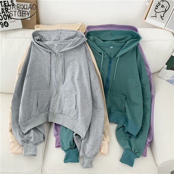cotton long sleeve hoodies women loose drawstring sweatshirt for autumn korean streetwear hoodie with zipper jacket 11758 210508, Black
cotton long sleeve hoodies women loose drawstring sweatshirt for autumn korean streetwear hoodie with zipper jacket 11758 210508, Black