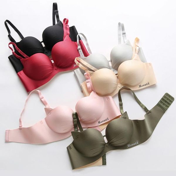 bras aoweinisi catty style brassiere women bra push up lingerie seamless girls underwear bralette wireless female intimates, Red;black
bras aoweinisi catty style brassiere women bra push up lingerie seamless girls underwear bralette wireless female intimates, Red;black