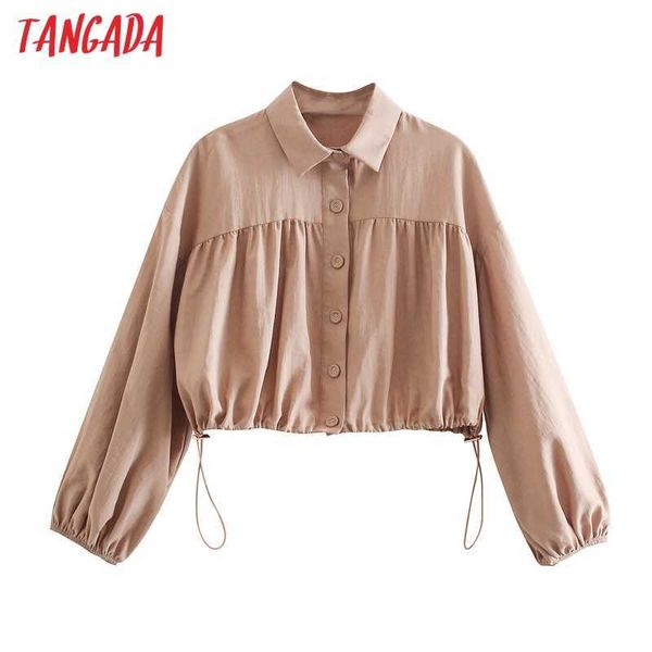 tangada women retro pink pleated crop shirt turn down collar chic female loose shirt 4n12 210609, White
tangada women retro pink pleated crop shirt turn down collar chic female loose shirt 4n12 210609, White