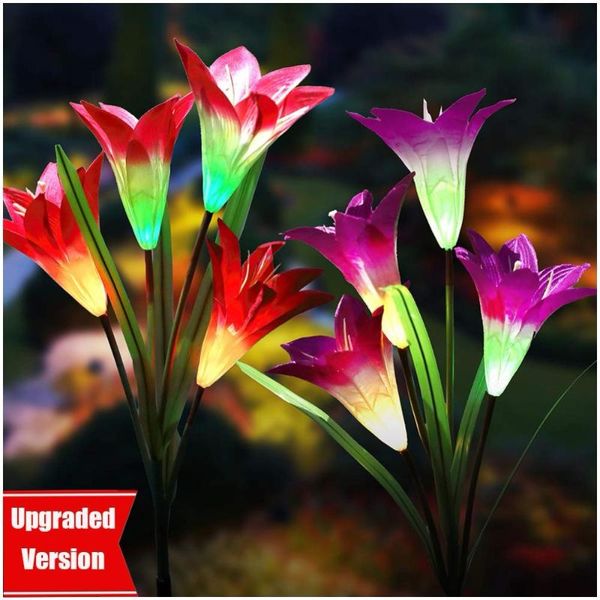 solar lamps upgraded garden lights, multi-color changing lily flower lights for patio,yard decoration, bigger
solar lamps upgraded garden lights, multi-color changing lily flower lights for patio,yard decoration, bigger