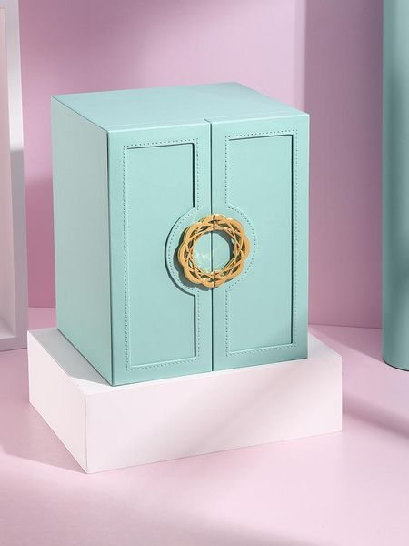 jewelry pouches, bags luxury wood storage box large capacity 360 earrings display multi layer organizer case gift ideas, Pink;blue
jewelry pouches, bags luxury wood storage box large capacity 360 earrings display multi layer organizer case gift ideas, Pink;blue