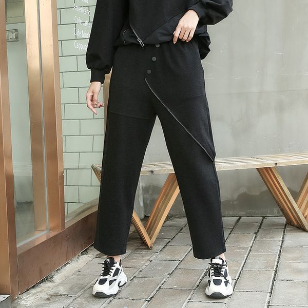 capris Female recreational style black vintage ladies spring pants attacked a494, Black;white
capris Female recreational style black vintage ladies spring pants attacked a494, Black;white
