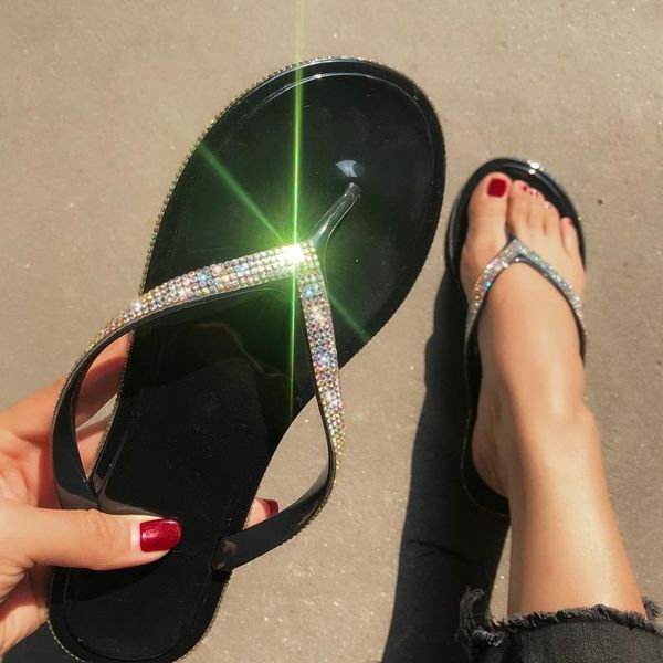 transparent rhinestone flip flops shiny women's summer shoes casual outdoor slides flat pvc slipper chanclas de mujer slippers, Black
transparent rhinestone flip flops shiny women's summer shoes casual outdoor slides flat pvc slipper chanclas de mujer slippers, Black