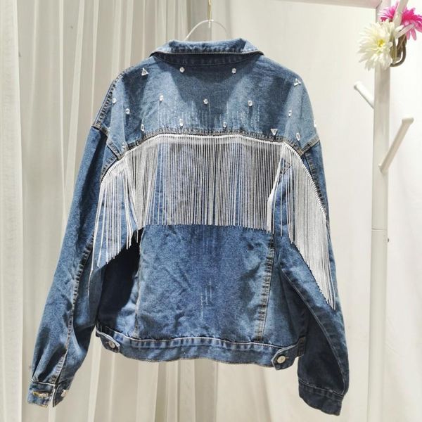 women's jackets jastie handmade nail drill tassel denim jacket women casual boho bomber coats high street outerwear 2021 fall, Black;brown
women's jackets jastie handmade nail drill tassel denim jacket women casual boho bomber coats high street outerwear 2021 fall, Black;brown