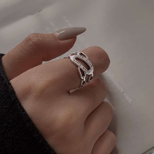 korean s925 south sier lucky ring women's net red jumping ins cold wind mouth wide index finger tide, Silver
korean s925 south sier lucky ring women's net red jumping ins cold wind mouth wide index finger tide, Silver