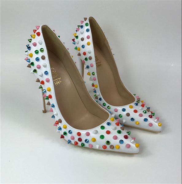 sandals color rivets high heels shoes women white pumps points toe stiletto ladies party wedding size 43 44 mkau, Black
sandals color rivets high heels shoes women white pumps points toe stiletto ladies party wedding size 43 44 mkau, Black