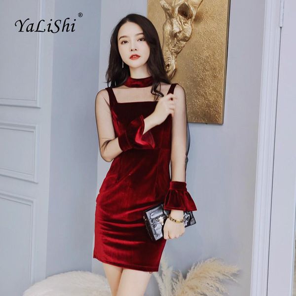 casual dresses women solid pencil dress 2021 autumn red full flare sleeve stand vintage velvet party mini goth club wrap, Black;gray
casual dresses women solid pencil dress 2021 autumn red full flare sleeve stand vintage velvet party mini goth club wrap, Black;gray