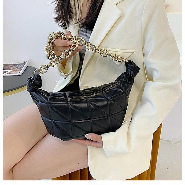 evening bags luxury thick chain plaid hobos shoulder for women quality pu leather solid color ladies handbags female shopping 2022
evening bags luxury thick chain plaid hobos shoulder for women quality pu leather solid color ladies handbags female shopping 2022