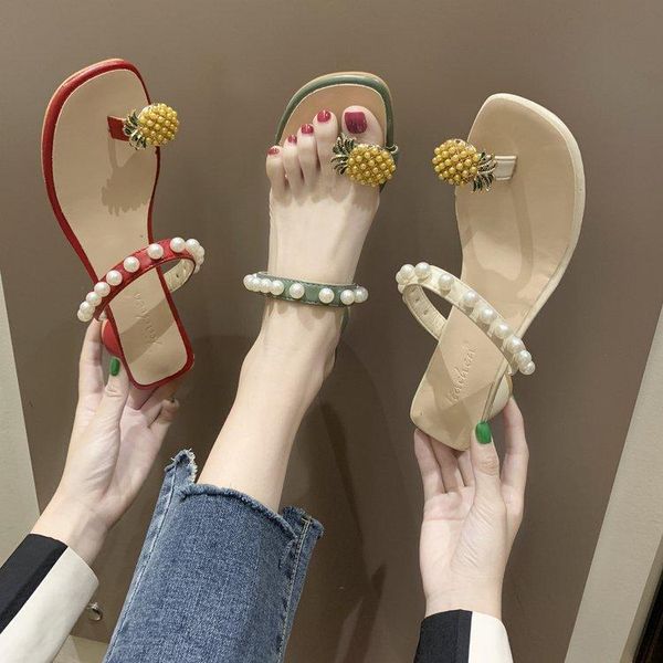 slippers 2021 women high heels outside slides summer chunky-heel pineapple pearl thick toe clamping beach flip flops, Black
slippers 2021 women high heels outside slides summer chunky-heel pineapple pearl thick toe clamping beach flip flops, Black