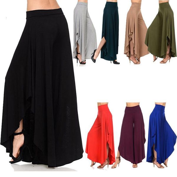 women's pants & capris elegant irregular ruffles wide leg women high waist pleated femme casual loose streetwear trousers ch0u, Black;white
women's pants & capris elegant irregular ruffles wide leg women high waist pleated femme casual loose streetwear trousers ch0u, Black;white