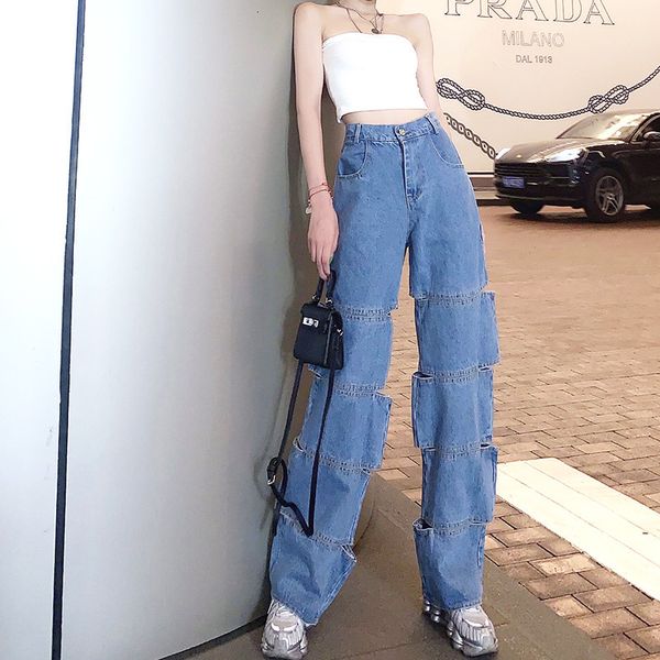 women's jeans woman ripped high waist clothes wide leg denim clothing streetwear vintage quality 2021 fashion harajuku straight pa 0lyk, Blue
women's jeans woman ripped high waist clothes wide leg denim clothing streetwear vintage quality 2021 fashion harajuku straight pa 0lyk, Blue