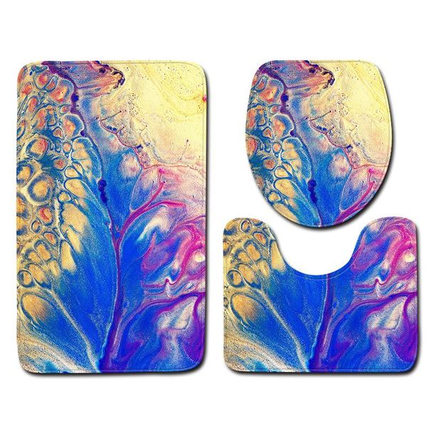 3pcs colorful water drop toilet rug set non slip bathroom mat seat cover soft foot pad bath mats
3pcs colorful water drop toilet rug set non slip bathroom mat seat cover soft foot pad bath mats