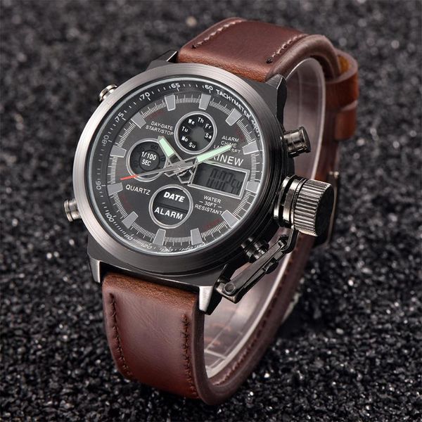 wristwatches men quartz sport military led watches analog stainless steel wrist watch automatic clock waterproof relogio masculino, Slivery;brown
wristwatches men quartz sport military led watches analog stainless steel wrist watch automatic clock waterproof relogio masculino, Slivery;brown