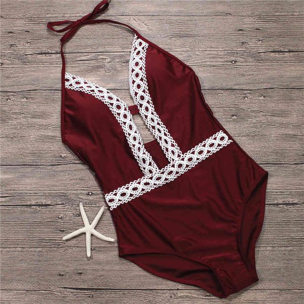 lace floral swimwear women patchwork swimsuit thong monokini red bathing suit push up swim maillot de bain 210520, White;black
lace floral swimwear women patchwork swimsuit thong monokini red bathing suit push up swim maillot de bain 210520, White;black