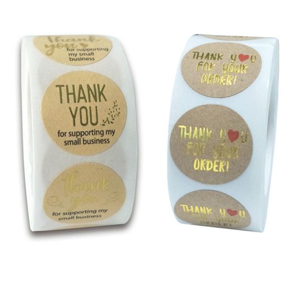 500pcs 1" thank you for your order stickers kraft paper gold stamp sticker party gift box seal label tag business wrap
500pcs 1" thank you for your order stickers kraft paper gold stamp sticker party gift box seal label tag business wrap