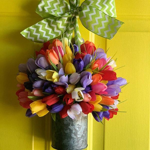 tulip diy wreath pu artificial flower realistic bouquet fake wedding decoration mother's day party home gift decorative flowers & wreat
tulip diy wreath pu artificial flower realistic bouquet fake wedding decoration mother's day party home gift decorative flowers & wreat