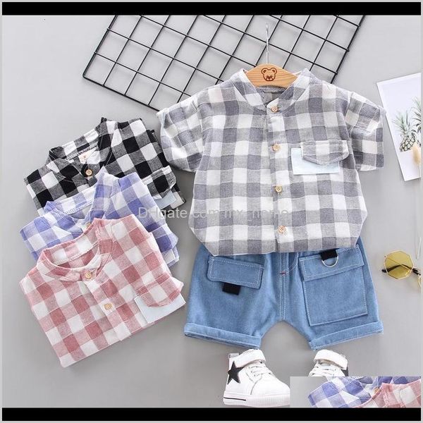 clothing baby kids maternity drop delivery 2021 born summer casual ensembles chess shirt denim suit shorts for boy clothes outfits baby sets, White
clothing baby kids maternity drop delivery 2021 born summer casual ensembles chess shirt denim suit shorts for boy clothes outfits baby sets, White