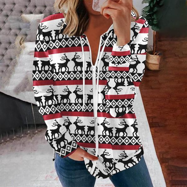 women's hoodies & sweatshirts christmas women zip reindeer print autumn navidad jacket coat drawstring oversized hooded sudaderas, Black
women's hoodies & sweatshirts christmas women zip reindeer print autumn navidad jacket coat drawstring oversized hooded sudaderas, Black
