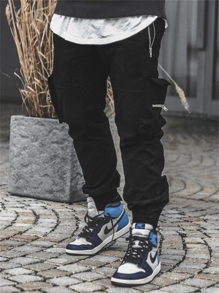 men's pants fashion brand cargo casual men's fall 2021 slim foot tuck pocket small sports, Black
men's pants fashion brand cargo casual men's fall 2021 slim foot tuck pocket small sports, Black