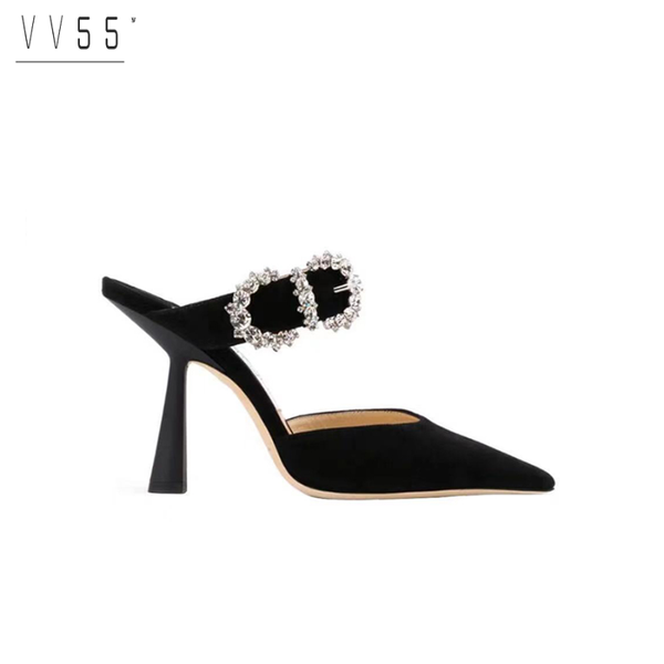 sandals friczot ladies wedding shoes water diamond tip summer heels dress muller, Black
sandals friczot ladies wedding shoes water diamond tip summer heels dress muller, Black