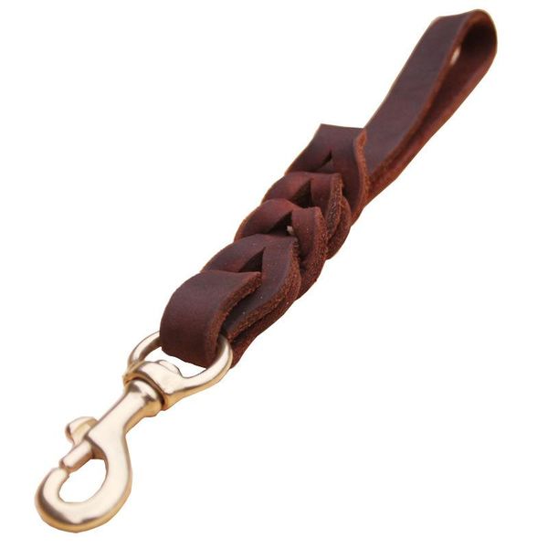dog collars & leashes one step short leash braided real leather traction belt explosion-proof pet walking training lead for medium large big
dog collars & leashes one step short leash braided real leather traction belt explosion-proof pet walking training lead for medium large big