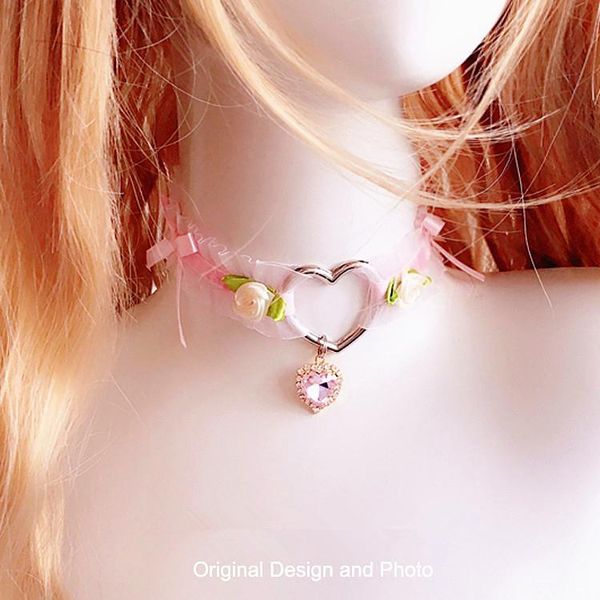 chokers japanese harajuku soft lolita girl heart pink choker handmade bow rose retro necklace night costumes, Golden;silver
chokers japanese harajuku soft lolita girl heart pink choker handmade bow rose retro necklace night costumes, Golden;silver