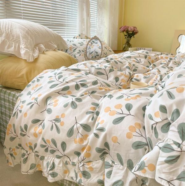 bedding sets fashion cute loquat green set girl,pastoral plaid cotton twin full home textile bed sheet pillow case quilt cover
bedding sets fashion cute loquat green set girl,pastoral plaid cotton twin full home textile bed sheet pillow case quilt cover